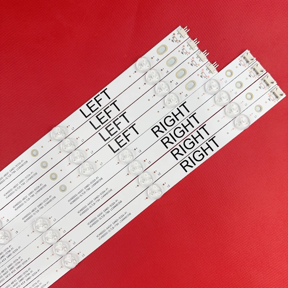 8/16 قطعة LED قطاع التلفزيون ل NC490DGG NC490DUE-AAFX1-41CA 0938D-P149UK6200 49UK6300 49UJ630V 49LJ5500 49UJ635T 49UK6300YVB