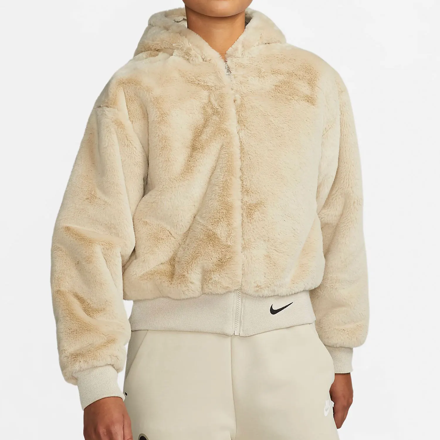 

Женская удобная теплая спортивная куртка с капюшоном из флиса Nike Authentic DD5117-206