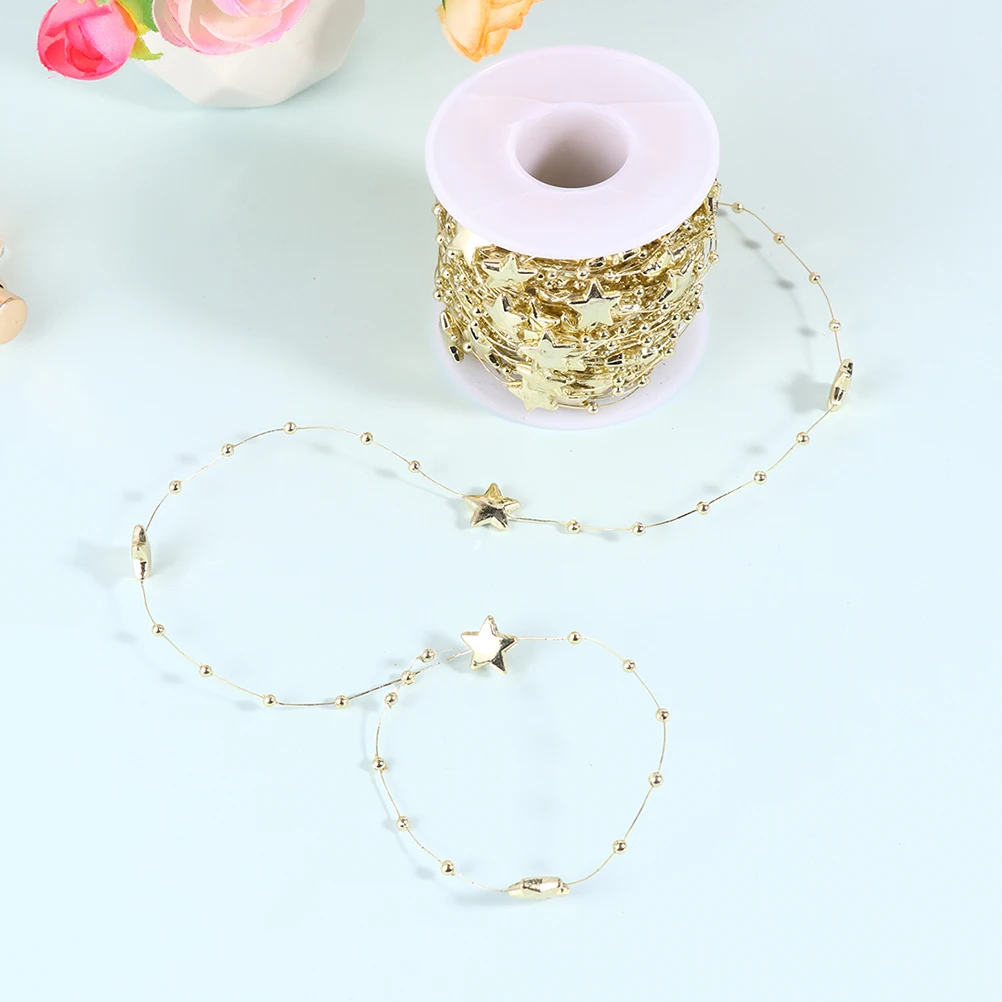 

2 Rolls String Beads Premium Plastic Hanging Beads Chain Ornament Decorative Bead Garland Xmas Party Home Wall Window