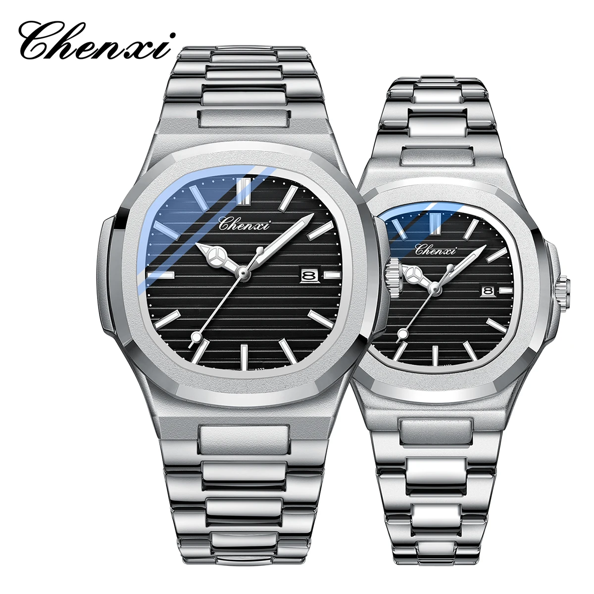 Gifts Couple Watches CHENXI Original High Quality 2025 New Fashion Stainless Steel Couple Watch Set Luxury