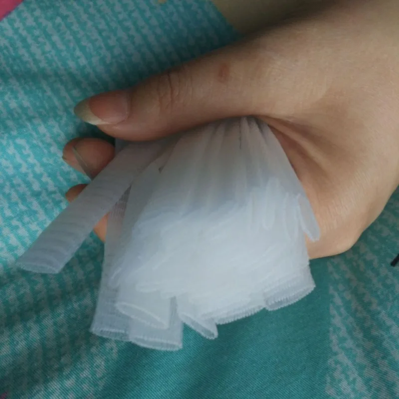 5 шт., четырехцветный однослойный защитный сетчатый чехол для головки кисти для макияжа, белый пластиковый защитный чехол из розовой марли, многоцелевой сетчатый чехол