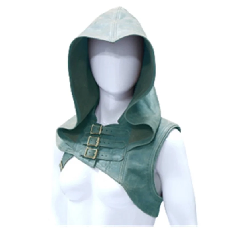 Cape Cape Cowl Volwassen Middeleeuwse Wicca Kostuums Heidense Accessoire Cosplay Assassin Hoed Warrior Outfit Voor Dames Heren