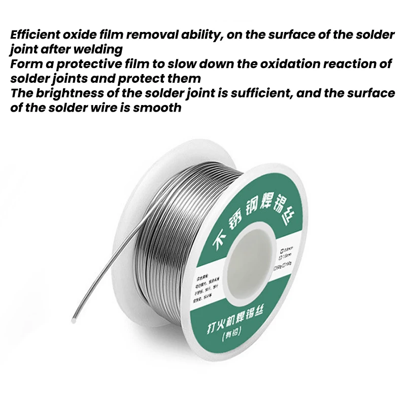 50g/100g Solder Tin Wire Eco-friendly Low Melting Easy Melt Solder Wire Silver Universal Welding Rod Cored Weld Wire