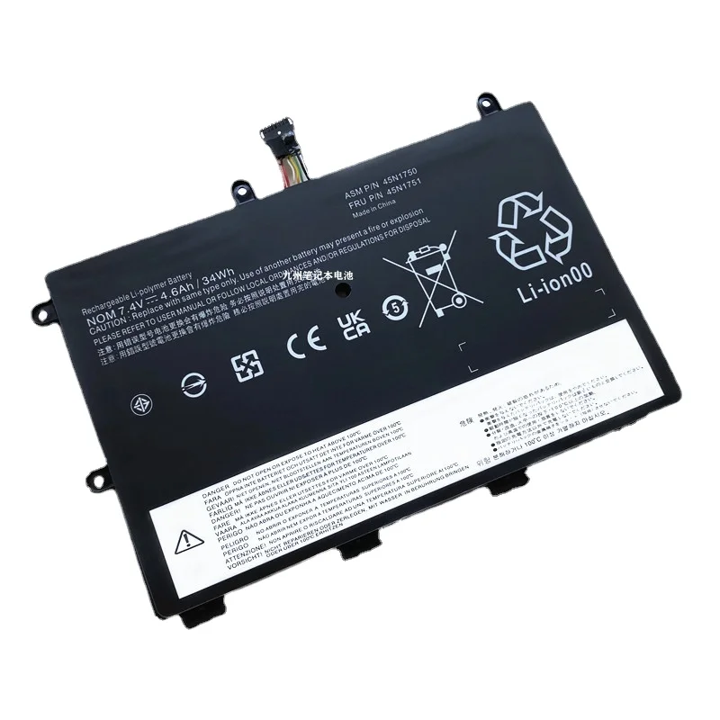 

New 45N1750 45N1751 45N1748 45N1749 laptop Battery for Lenovo ThinkPad Yoga 11E 7.4V 34Wh