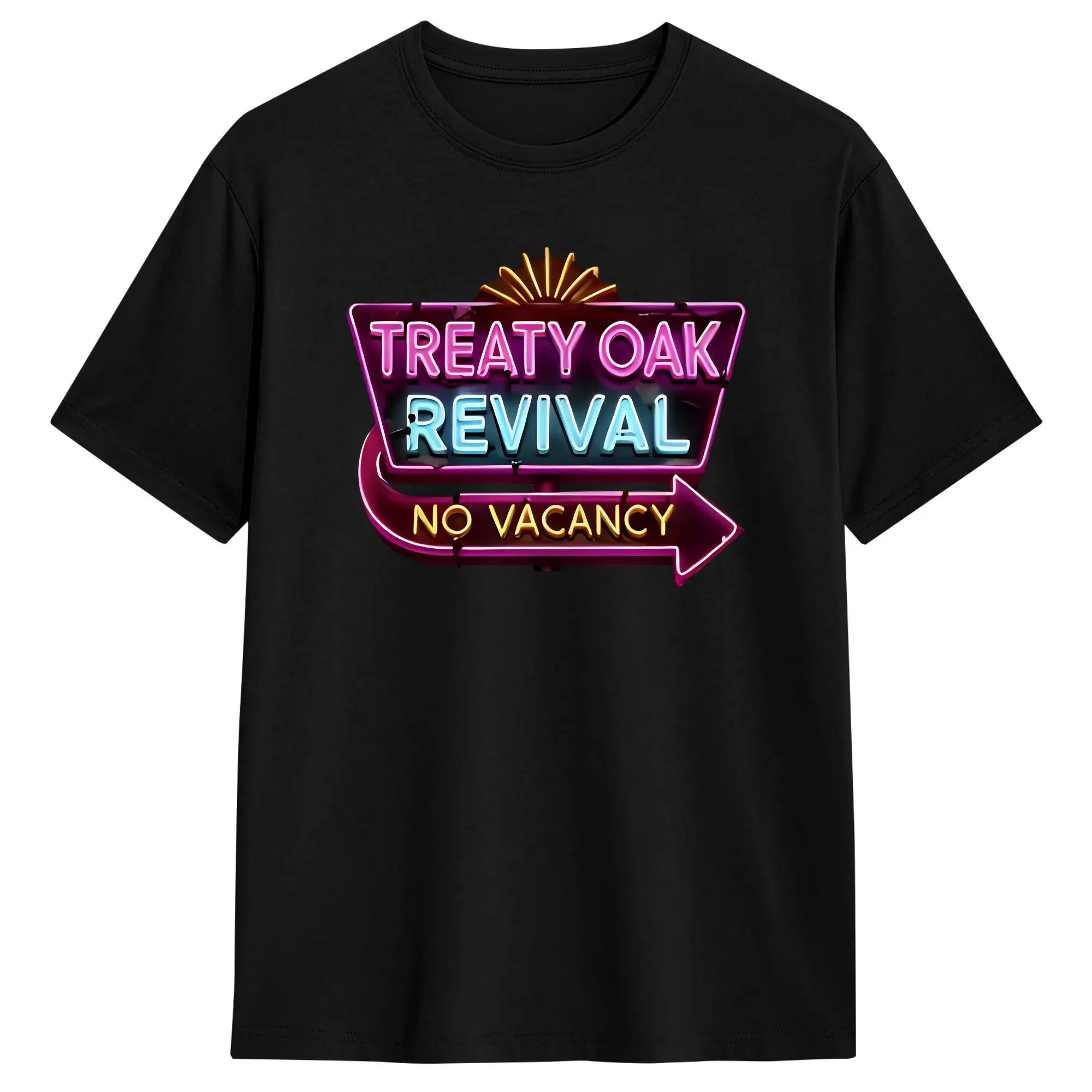 Country Music Band Treaty Oak Revival T-Shirt for Men  Funny 100% Cotton Tee Shirt O Neck Short Sleeve T Shirts Plus Size Tops