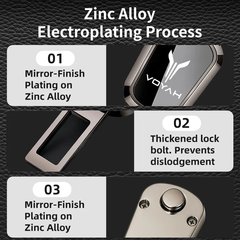 VOYAH مقعد السيارة حزام موسع كليب مشبك العالمي سبائك الزنك حزام الأمان تمديد إدراج مقبس القفل للقيادة مريحة #6