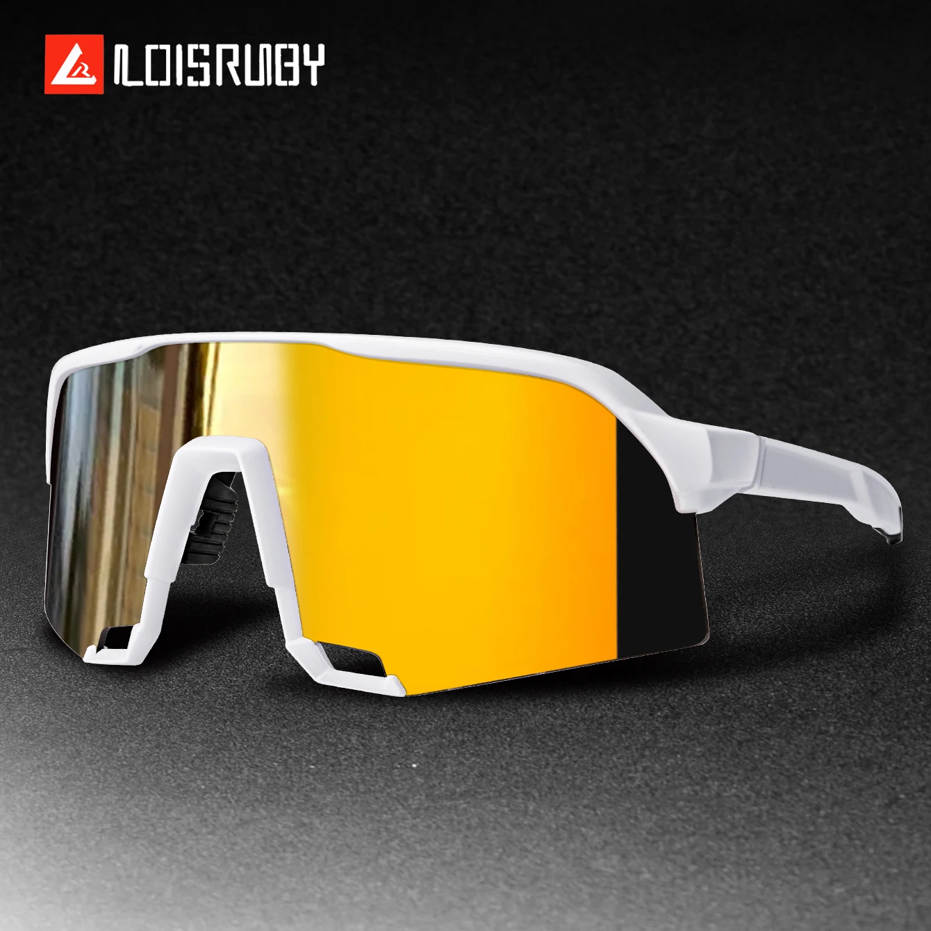 نمط جديد في الهواء الطلق نظارات شمسية رياضية كبيرة الحجم يندبروف نظارات للرجال والنساء ركوب الدراجات على الطرق المشي لمسافات طويلة التخييم #4