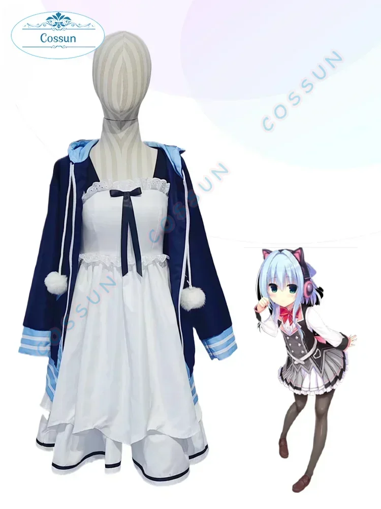 [Customized] Nishiki Asumi Dress Cosplay Costume Cos Game Anime Party Uniform Hallowen Play Role Clothes New Full Set