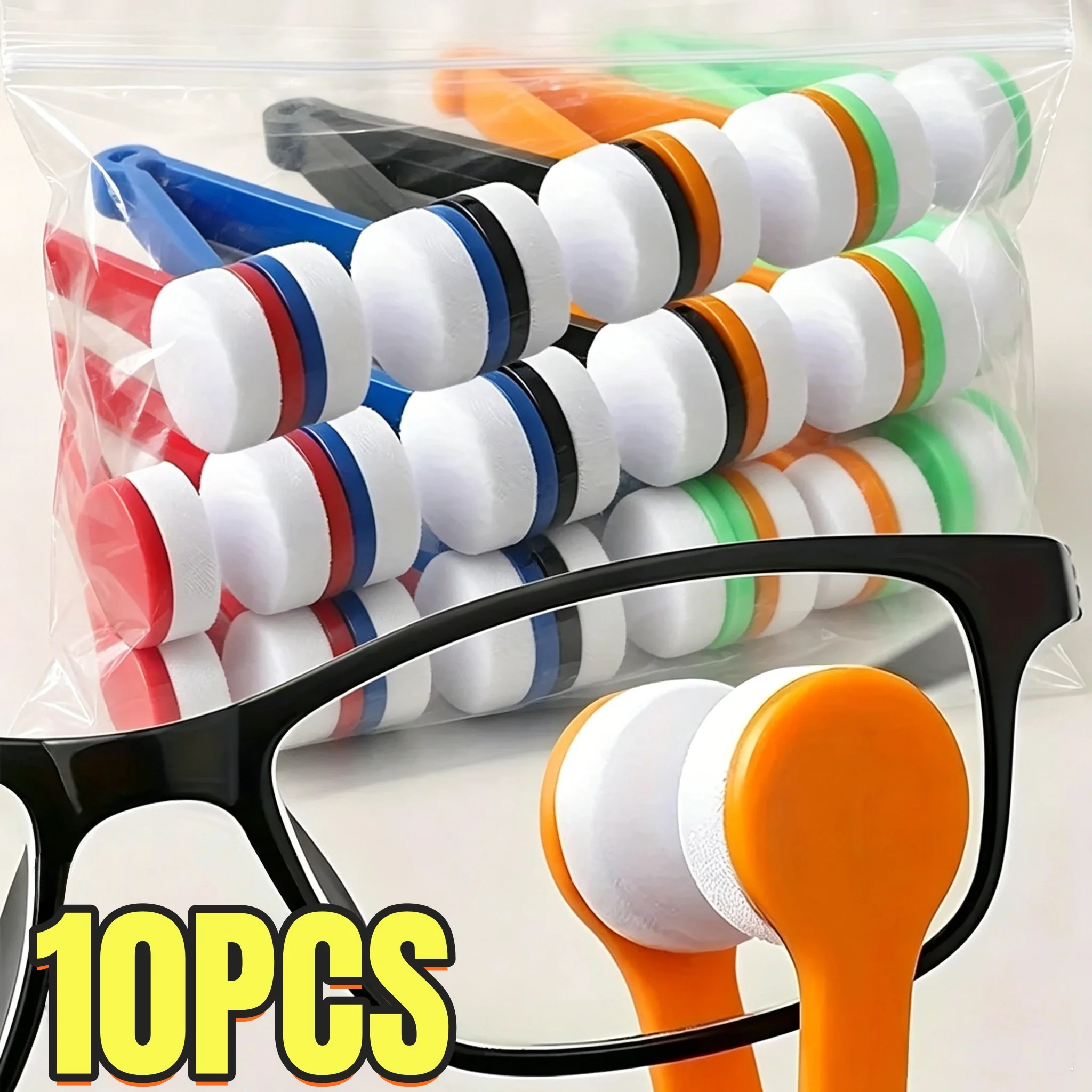Portable Multifunctional Glasses Cleaning Rub Sunglasses Spectacles Microfiber Cleaning Brushes Wiping Eyeglass Cleaner Tools