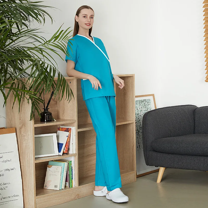 Schönheitssalon-Set, chirurgische Polyester-Baumwolle, Mundchirurgie, Raumkleid, Haustier, Krankenhaus, Krankenschwester, Peeling-Anzug