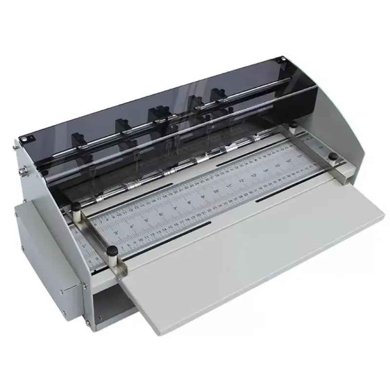 Small 220V Electric Paper Creasing Machine Creaser Paper Cutting and Creasing Machine Multifunctional Automatic Crease