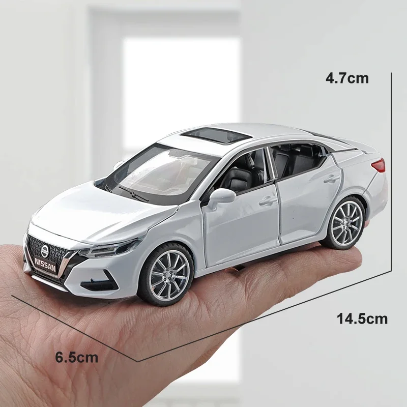 Nissan Sylphy Legering Auto Model Simulatie 1/32 Met Geluid Licht Collectieve Miniatuur Voiture Kinderen Jongen Diecast Speelgoedauto