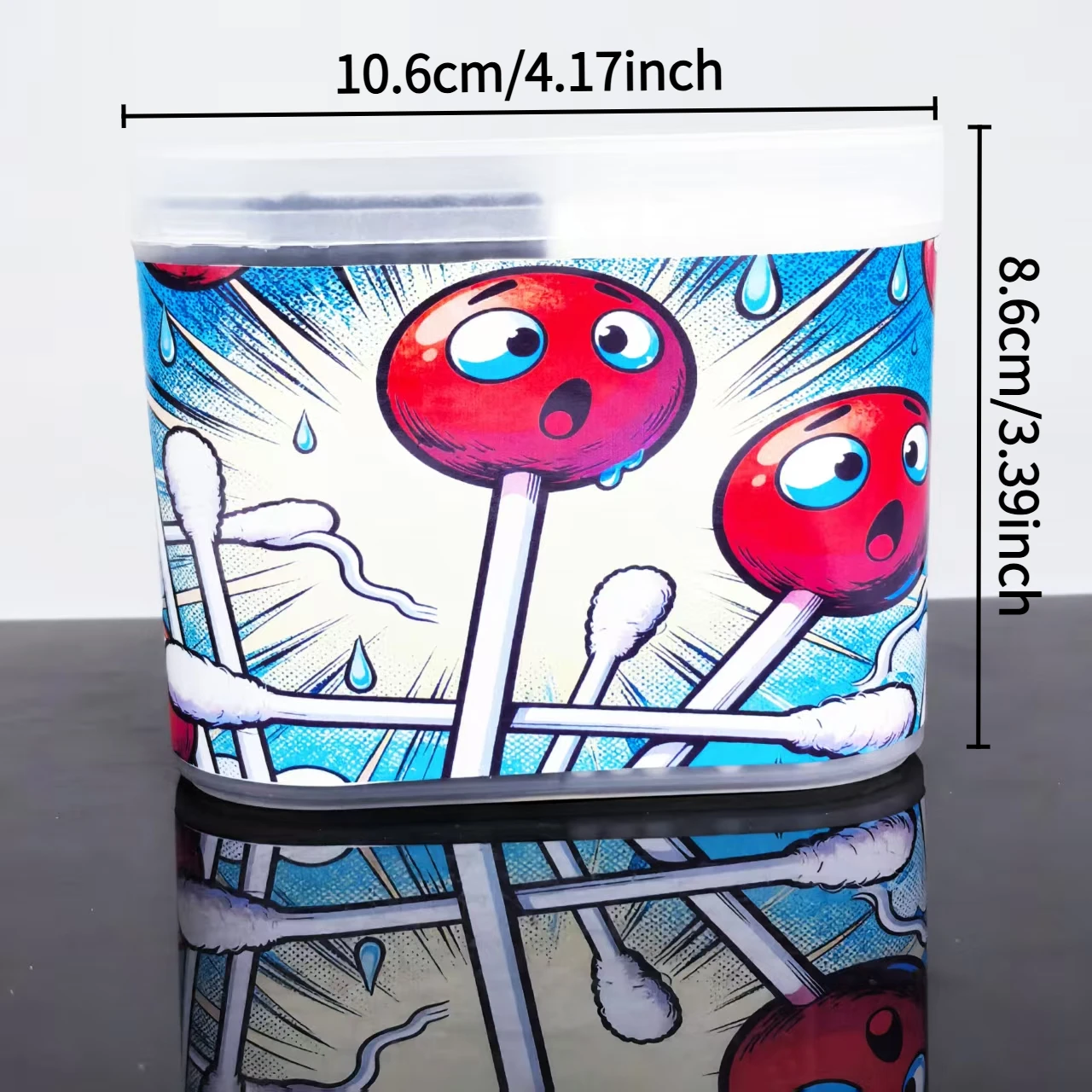 300 Stück tägliche Wattestäbchen für den Haushalt mit kreativen Mustern und doppelköpfigen Details zur Reinigung