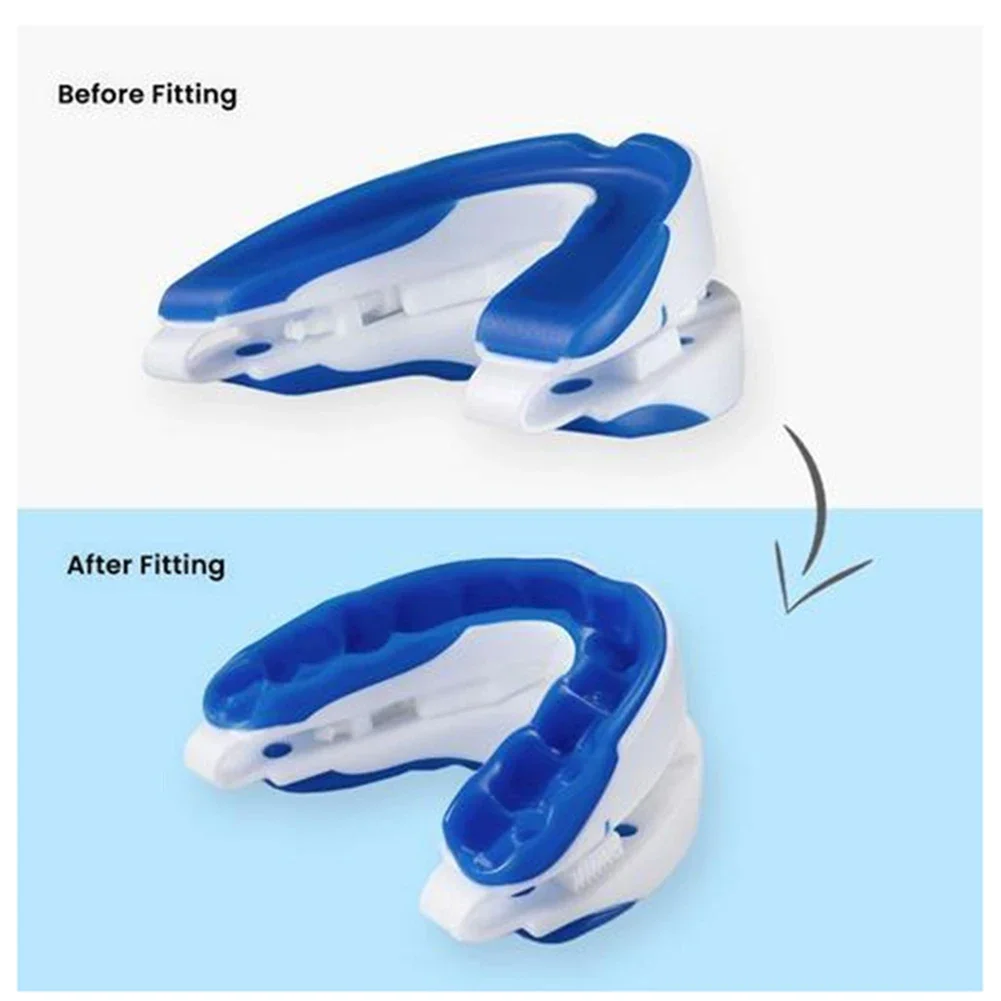 Sleeping Anti-Snoring Device Mouthpiece Adjustable Jaw Positioning Custom Teeth Impressions Cleared Snore Solution Mouth Guard