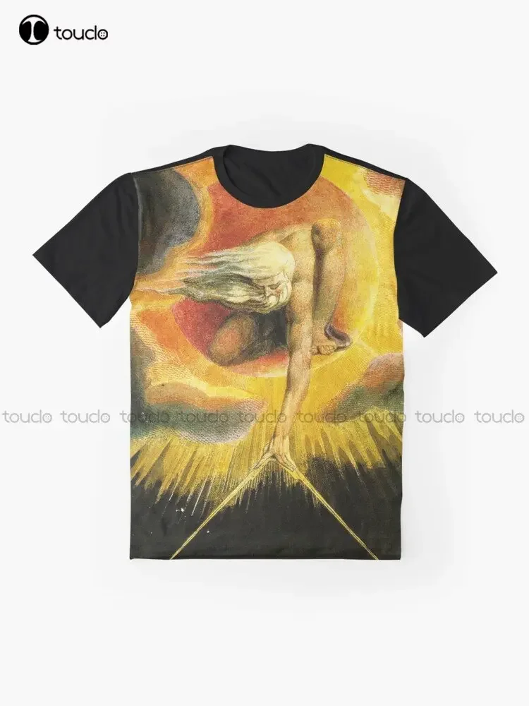 Hd Ancient Of Days By William Blake High Definition Original Colors Graphic T-Shirt Custom Gift Xxs-5Xl Streetwear