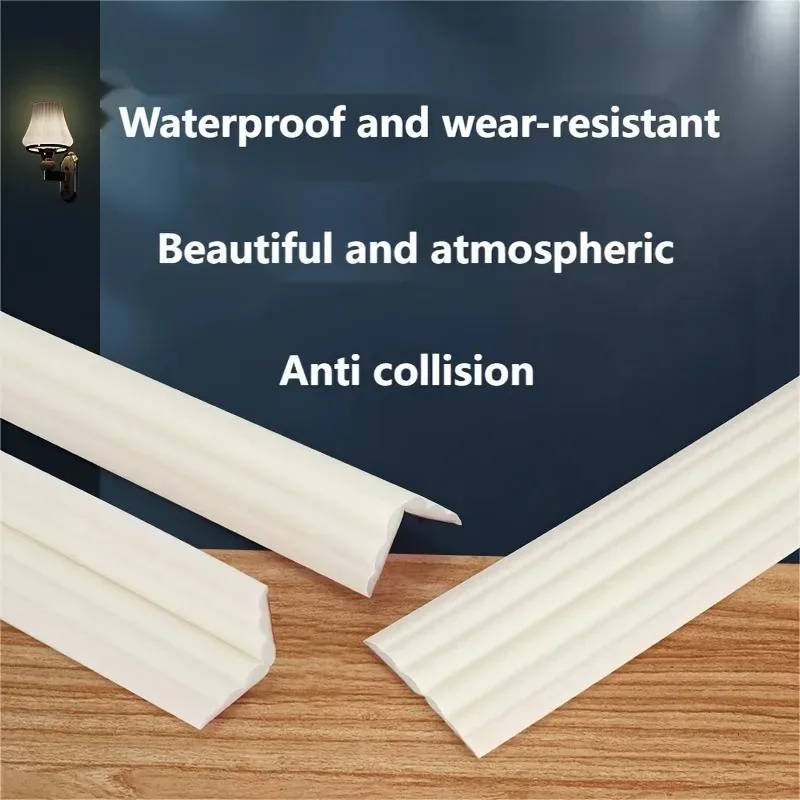 

1pc 1m/2mStick Wall Edge Protector, Inside & Outside Corner Guards, Self-Adhesive Molding Trim for Table, Door Frame ﻿