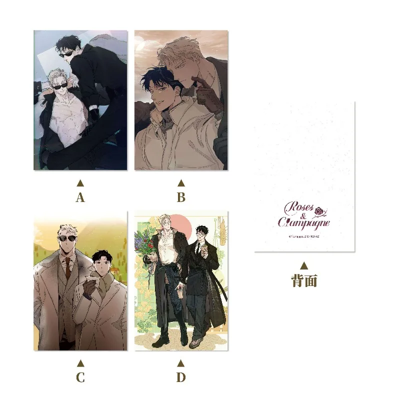 Roses and Champagne Acrylic Standee Keychain Jeong Leewon Caesar Sergeyev Fandom Goods Collection Display Study Table Trinket