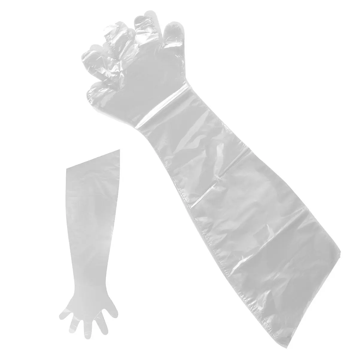 100Pcs Protective Arm Sleeves Breathable Disposable Oilproof Oversleeves for Kitchen Cleaning Outdoor Use Vet Checking Sleeve