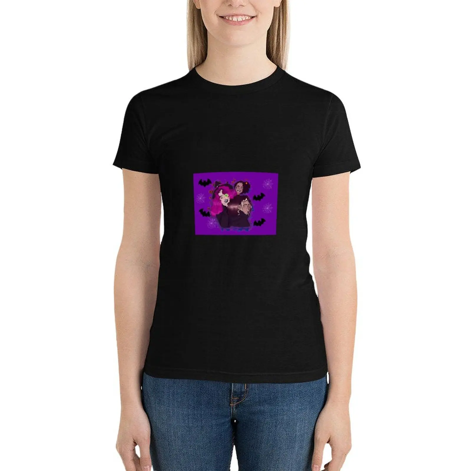 

Spooky Ghouls T-Shirt kawaii clothes plus size tops Blouse funny new edition t shirts for Women