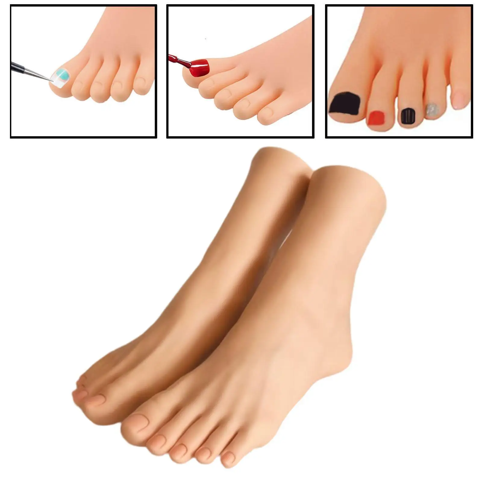 

Realistic Female Mannequin Feet Model Simulation PVC Display Stand for Jewellery Sandals Shoe Store Socks Art