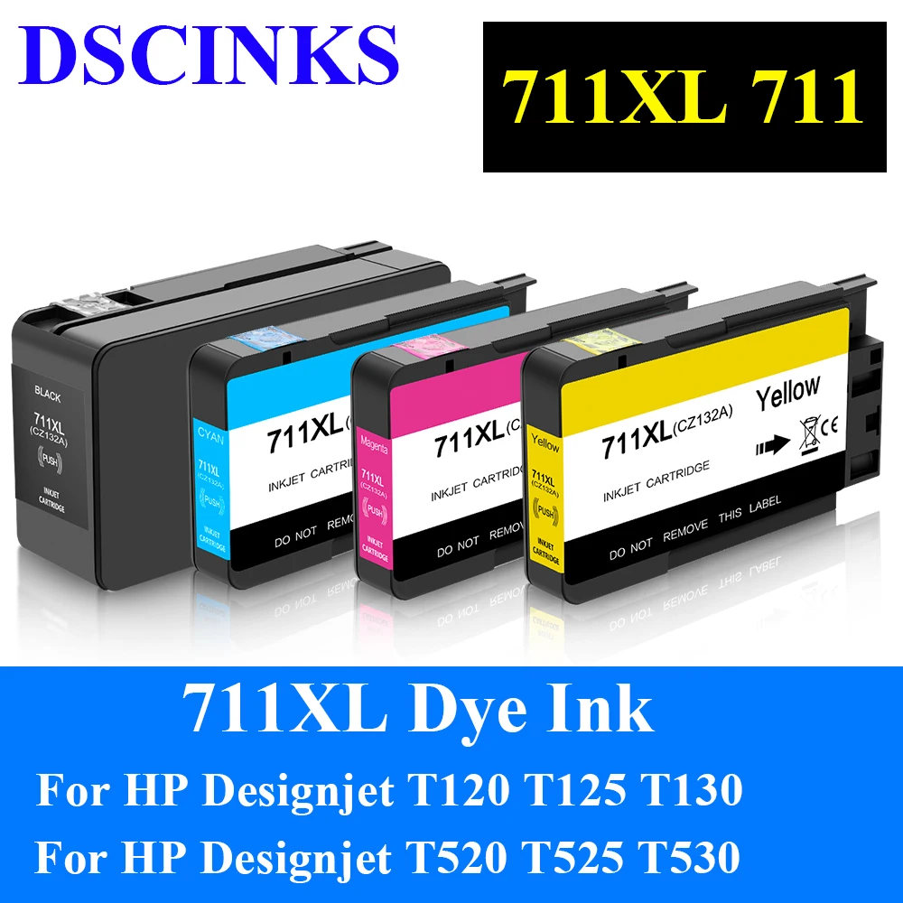 711XL 711 ink cartridge For hp 711xl ink cardtridge for HP Designjet T120 T125 T130 T520 T525 T530 with dye ink