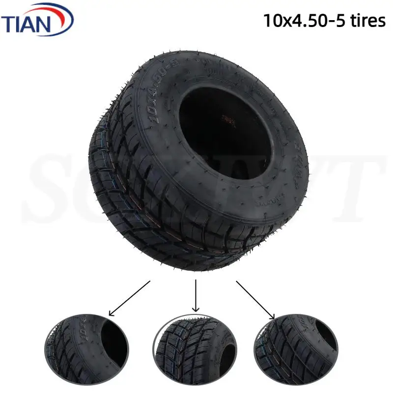 

Front 10x4.50-5-inch tubeless rain tires suitable for off-road drifting kart accessories