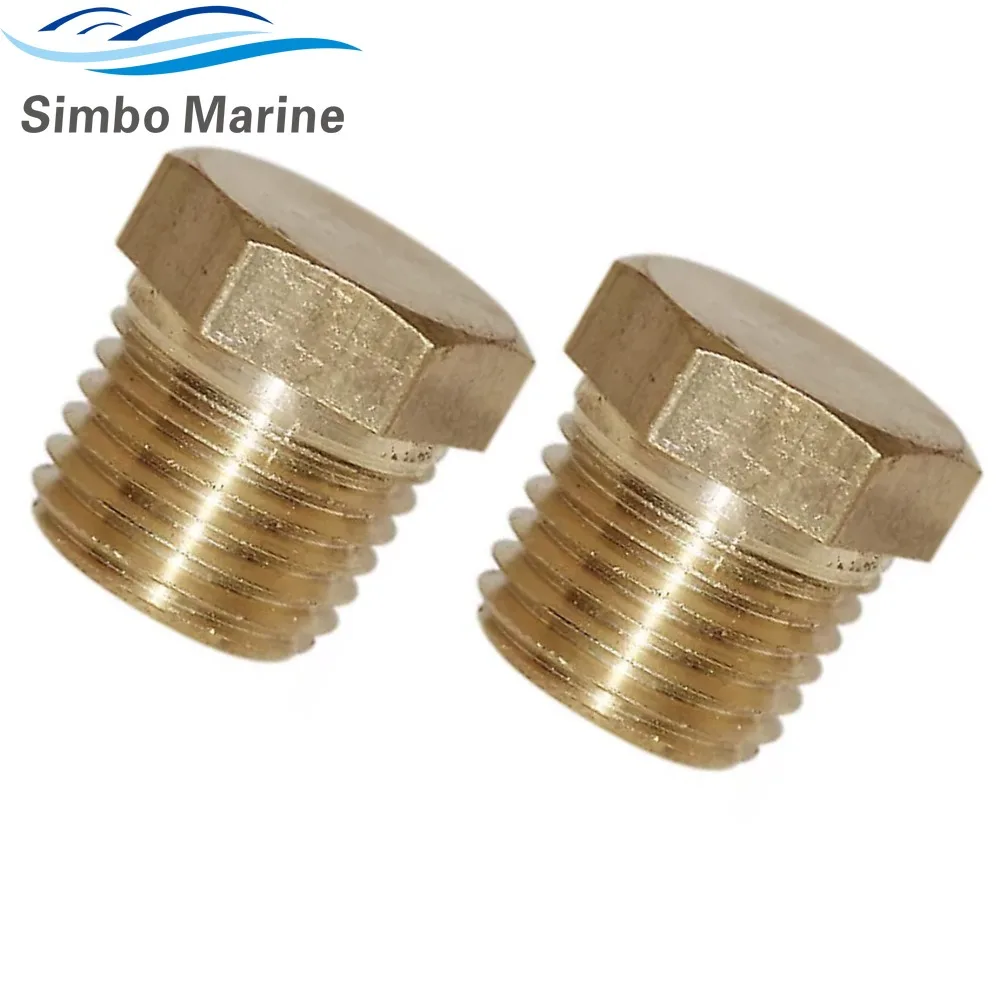 2Pcs 22-36382 Pipe Plug Universal Marine Applications 1/4