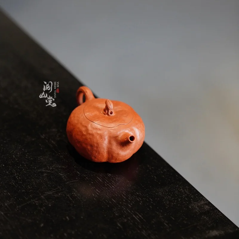 ★★★Yueshan Hall | Pumpkin Pot Purple Clay Pot Bionic Device Flower Goods Raw Ore Red Descending Slope Mud All Handmade