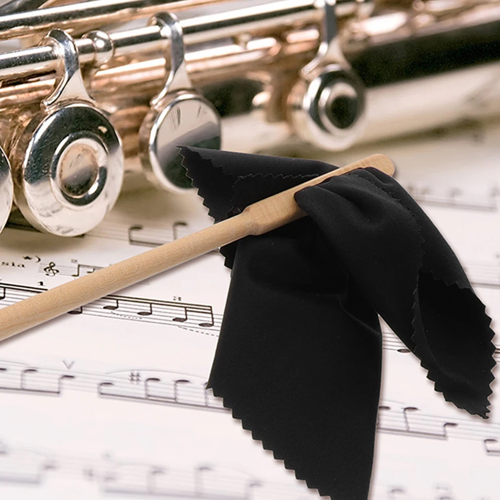 

Flute Cleaning Rod Tool Polishing Cloth Accessories Set Kits Wood and Gift Equipment