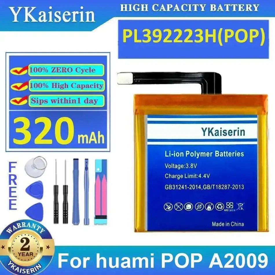 

Аккумулятор для часов PL392223H Pop, долговечная работа, 320 мАч для Huami A99, высокая емкость