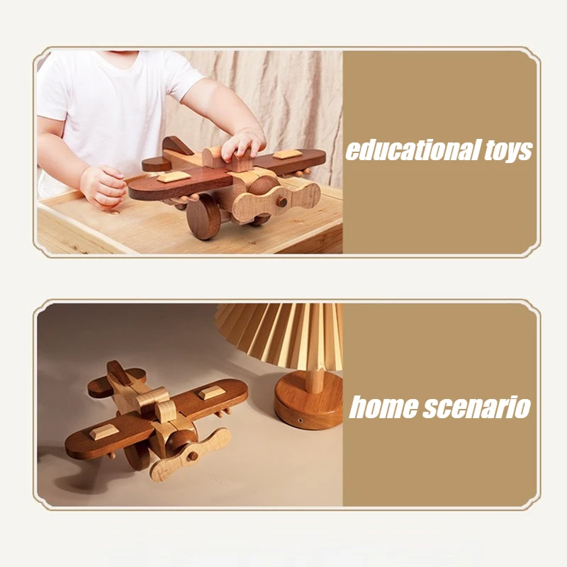 الأطفال اليدوية بنة التعليمية تجميعها لعبة أطفال نموذج طائرة سيارة بنة تجميع لغز هدية الطفل #4