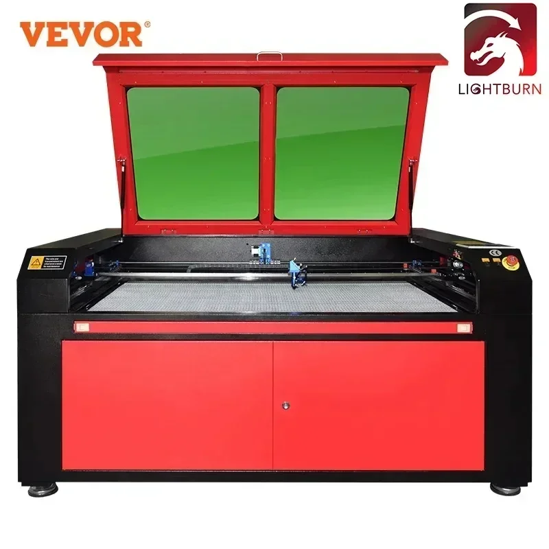 VEVOR Laser Engraver 130W 1400mm x 900mm Laser Engraving Machine Lightburn CO2 Laser Tube Woodworking Tools RUIDA CNC Printer