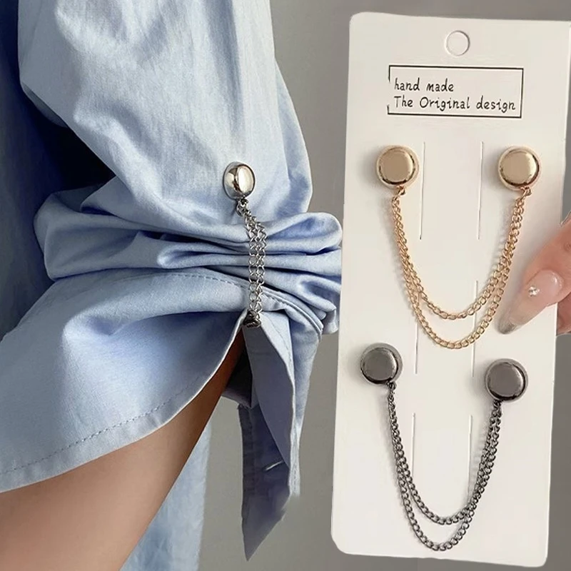 2/8pcs Magnetic Clothing Clips Multi-Function Magnetic Strength Buttons Clips Pinless Brooch Clips for Women Clothes Cardigans