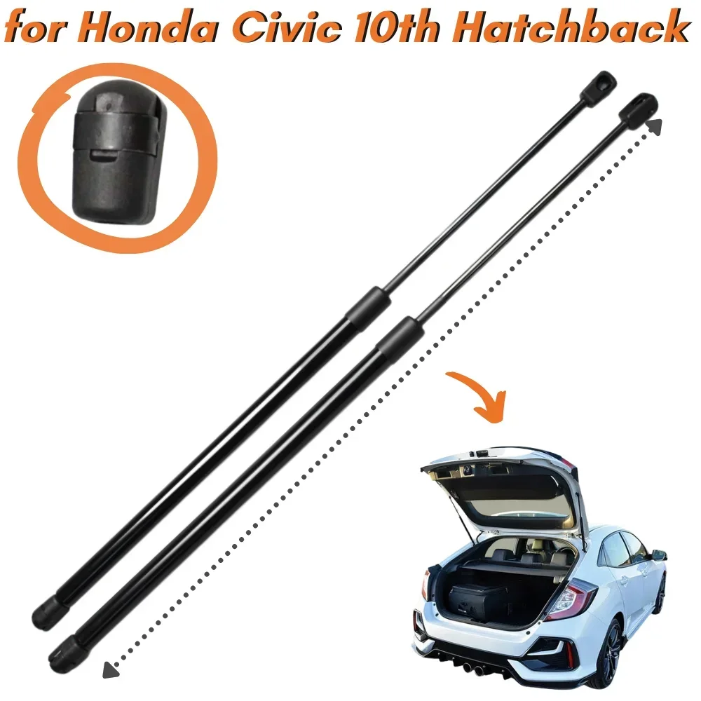 

Qty(2) Trunk Struts for Honda Civic MK10 Hatchback 2016-2021 With Non-standard Spoiler Rear Tailgate Lift Supports Gas Springs