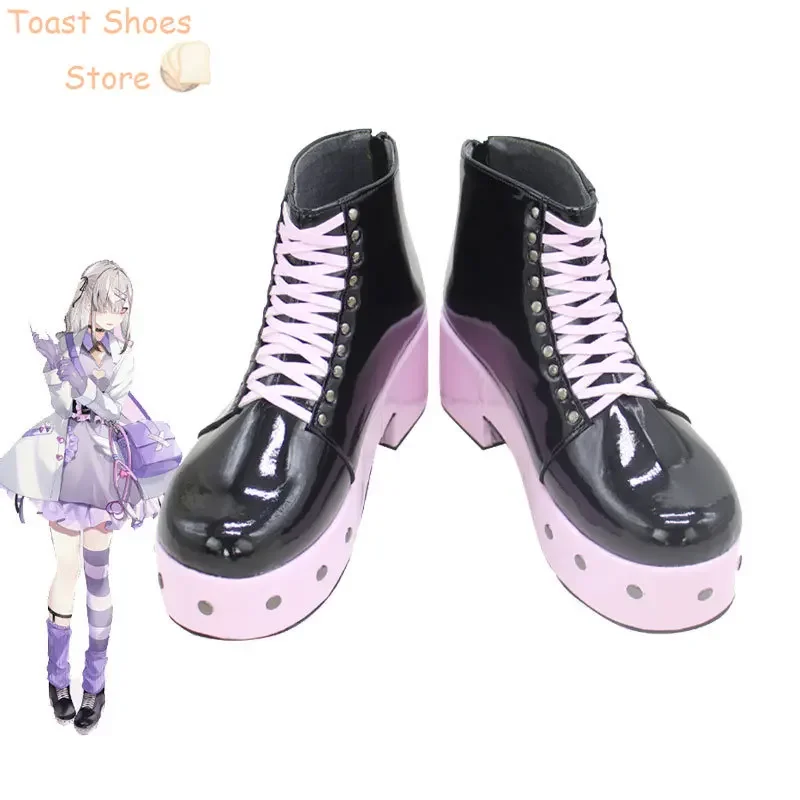 Sukoya Kana Cosplay Shoes Halloween Carnival Boots PU Leather Shoes Vtuber Cosplay Props Costume Prop