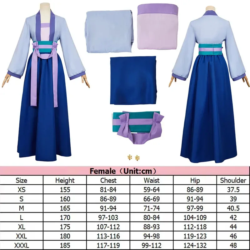 

COSda@Maomao Cosplay Costume Women Girls Blue Red Dress The Apothecary Anime Diaries Maomao Disguise Outfits Halloween Carnival