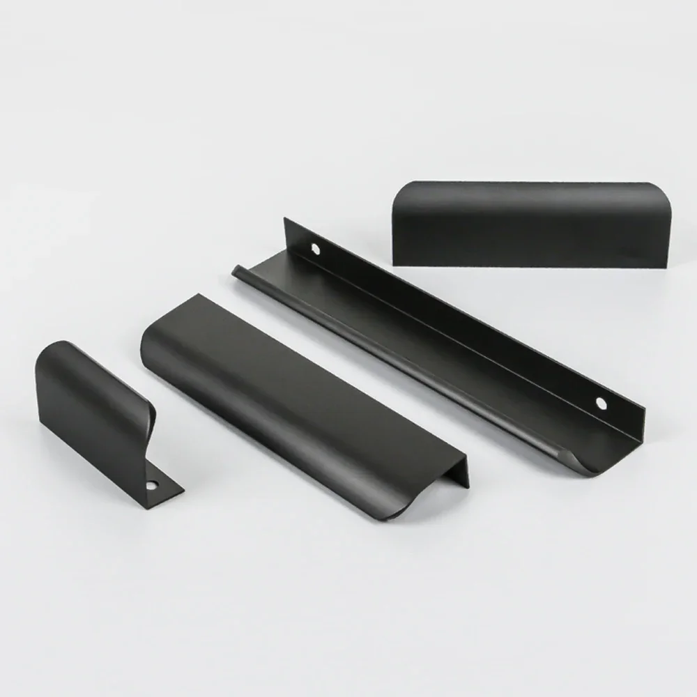 Hidden Cabinet Pulls Drawer Knobs Bedroom Door Handles Aluminum Alloy Kitchen Cupboard Door Pulls Furniture Handle Hardware
