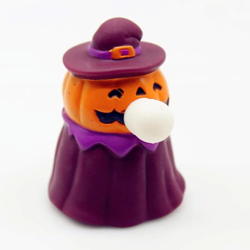 Funny Pumpkin Ghost Squeeze Pinch Toys Children's Finger Sensory Decompression Toys Halloween Trick Decorative Ornaments