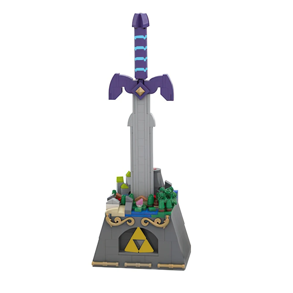 Moc Baustein Sketch Architektur Actionfigur Ziegel Spielzeug Geburtstagsgeschenke Zeldaed Master Sword Shielder Shrined Keglo Seeds