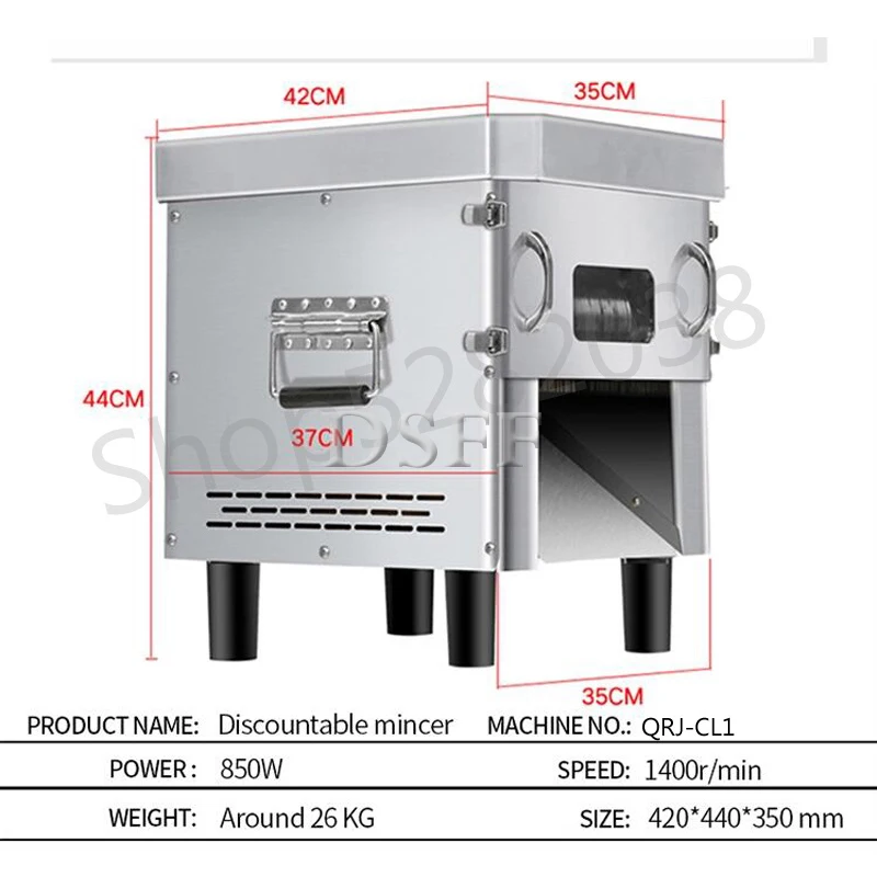 New Commercial Vegetable Slicer, Vertical Electric Meat Slicer, Pull-Out Multifunctional Vegetable Slicer