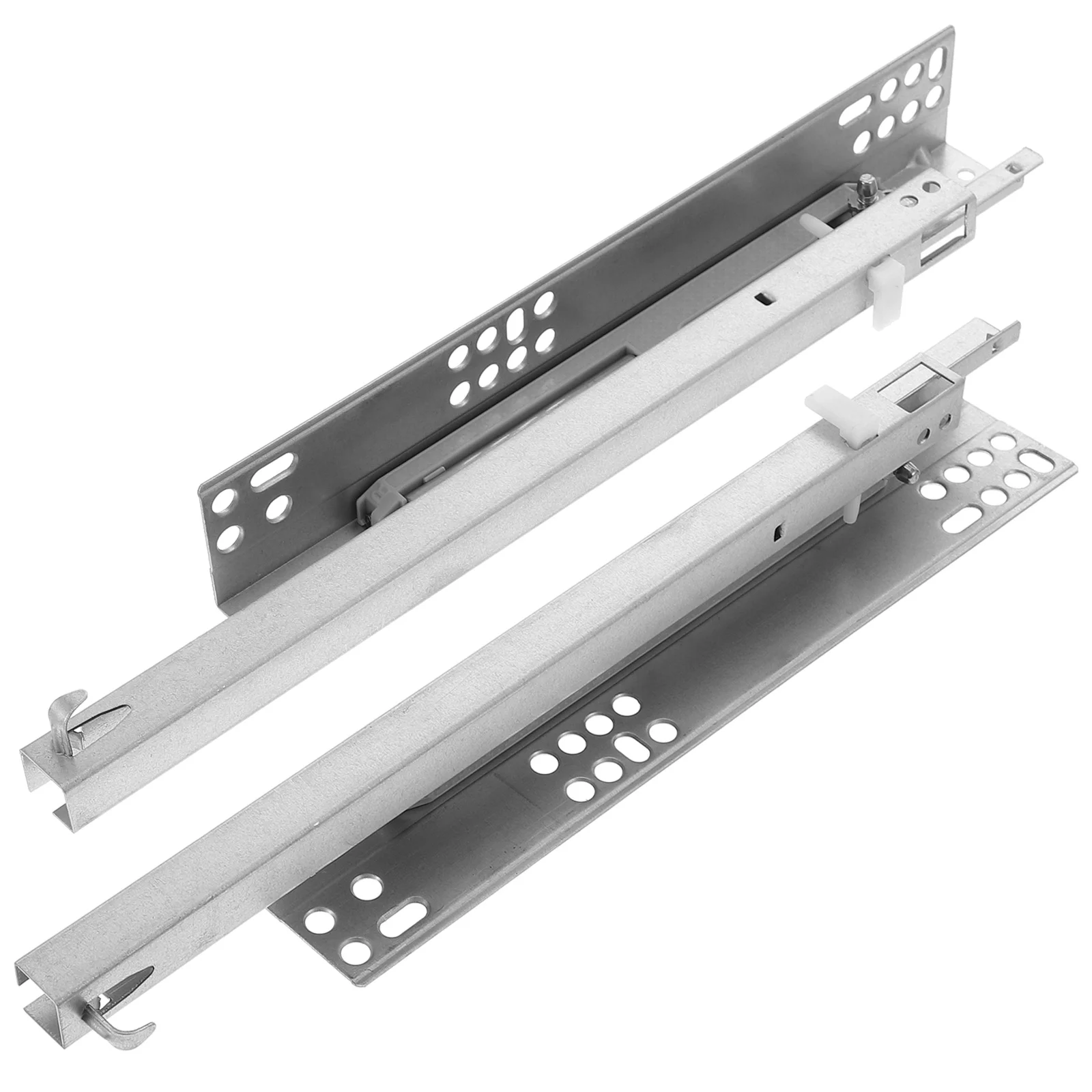 

2 Pcs Drawer Hidden Slides Concealed Glides Dresser Hinge Smooth Opening Cold Rolled Steel Replacement Cabinet Drawers