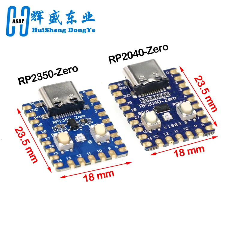 RP2350-Zero RP2040-Zero for Raspberry Pi Microcontroller PICO Development Board Type C without Pin Header