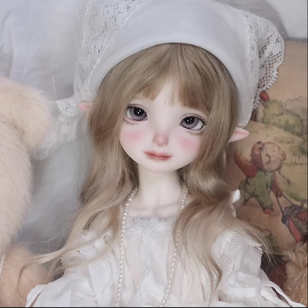 New bjd sd Baby 1/6 female cute dumpling tuan Joint long ears elf cute girl noble gift Sweet wine resin spot makeup