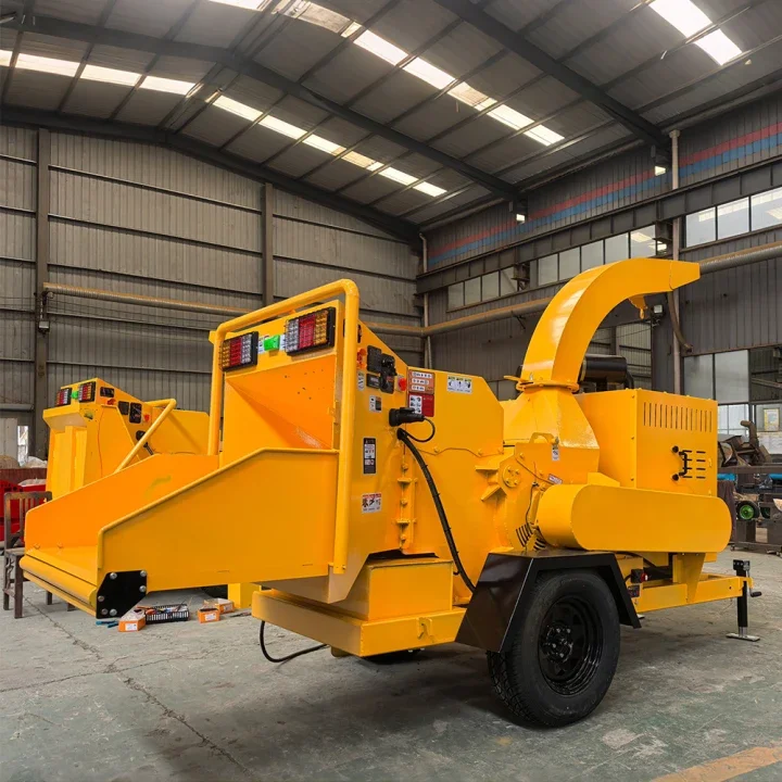 

Industrial 2t/h Diesel Wood Chipper and Crusher for Tree Branches Logs Biomass Wood Waste Recycling Shredding Machine