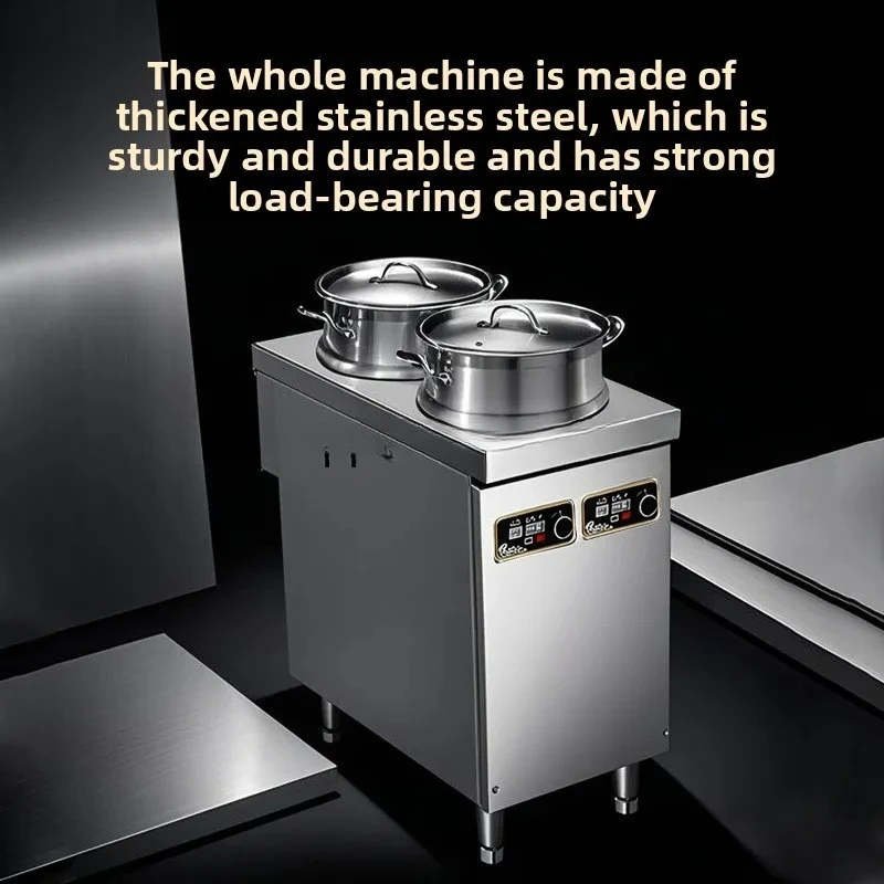 CF-24  Stove Dual Head Multi-Functional Braised Meat Soup Noodle Cooking Integrated Commercial Clay Pot Stove Kitchen Equipment