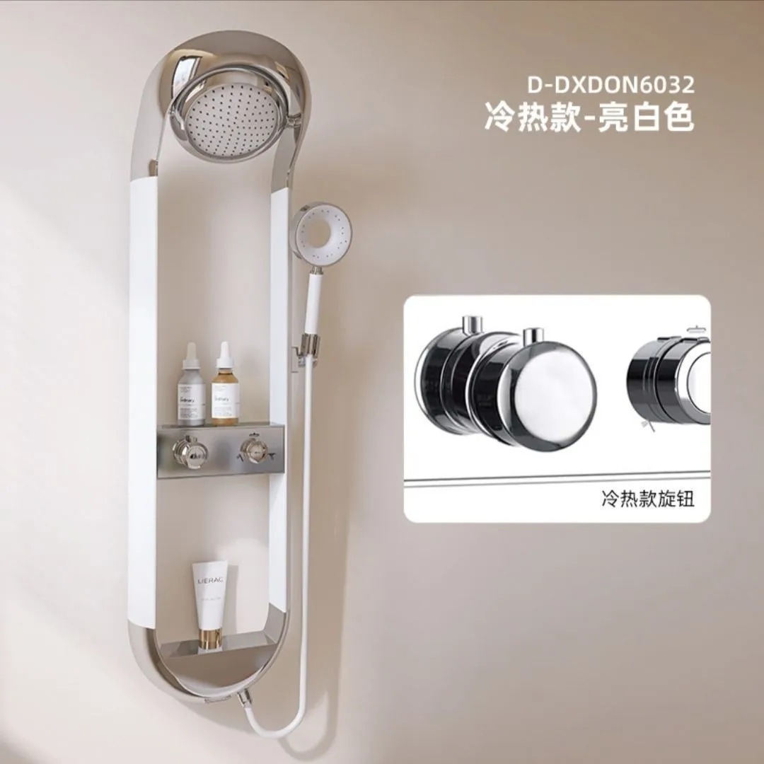 

Экран для душа для хранения пончиков, термостатический душевой набор, медный, бытовой, для ванной комнаты, туалета, дождя с наддувом