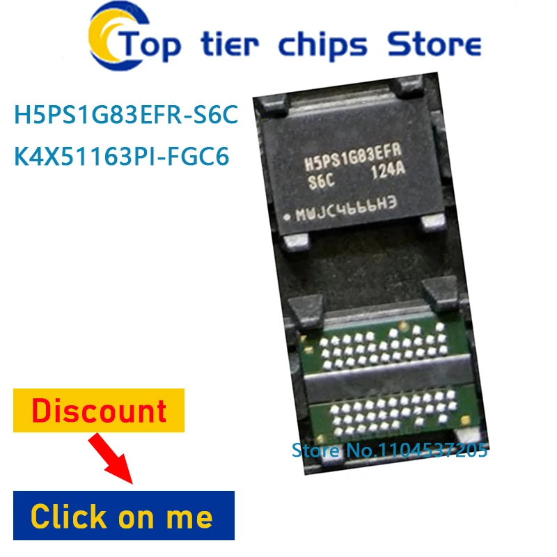 

1PCS/LOT H5PS1G83EFR-S6C H5PS1G83EFR K4X51163PI-FGC6BGA60 K4X51163PI BGA 100% NEW