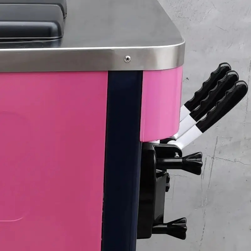 

3 Flavors Commercial Soft Ice Cream Maker Vertical Frozen Yogurt Machine for Business Use