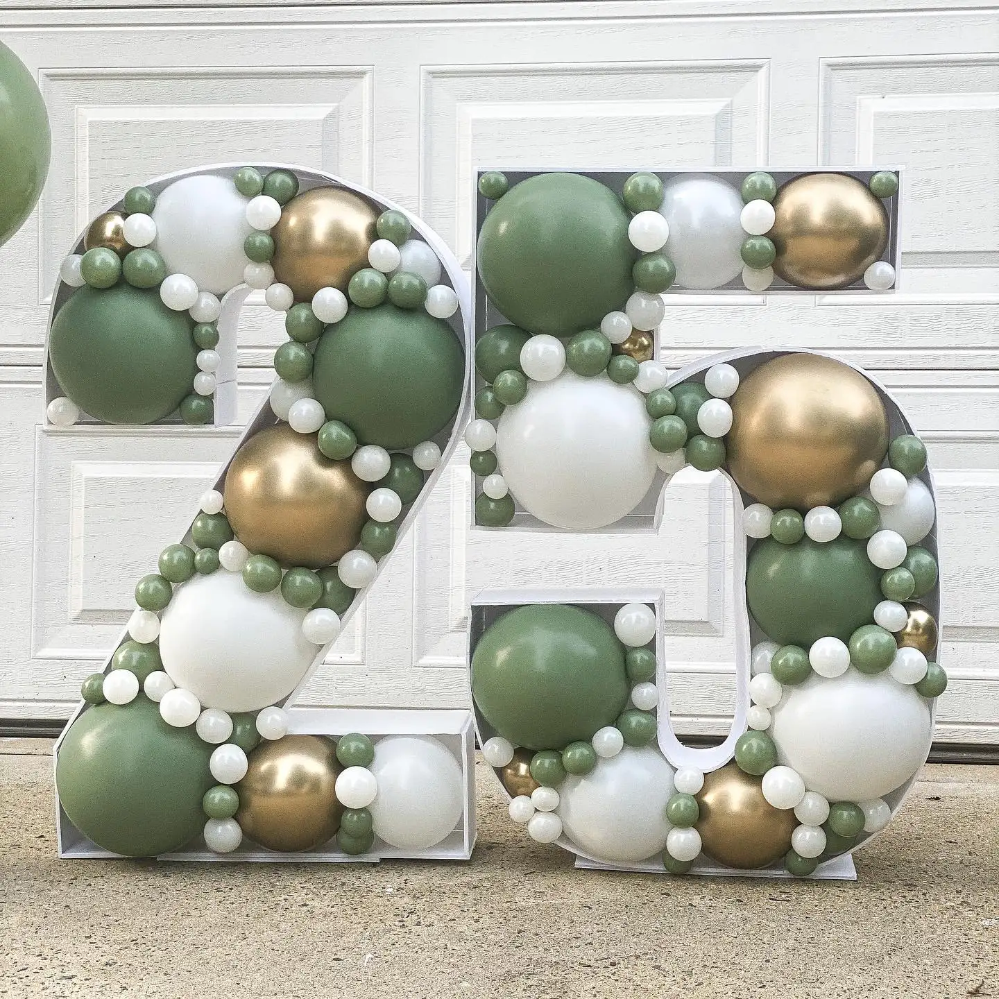 Large Number Balloon Frame 0 1 2 3 4 5 6 7 8 9 Number Digit Balloons Filling Box for Birthday Anniversary Party Backdrop Decor