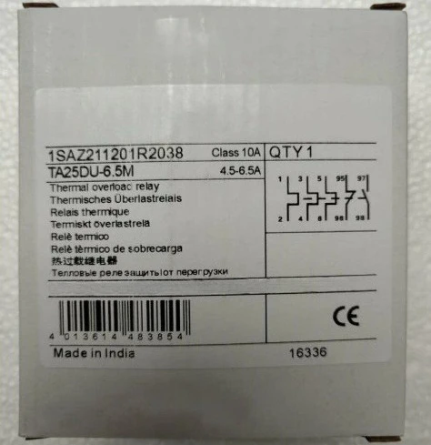 

Brand New Original TA25DU-6.5M Button Thermal Overload Relay 4.5-6.5A Fast Delivery